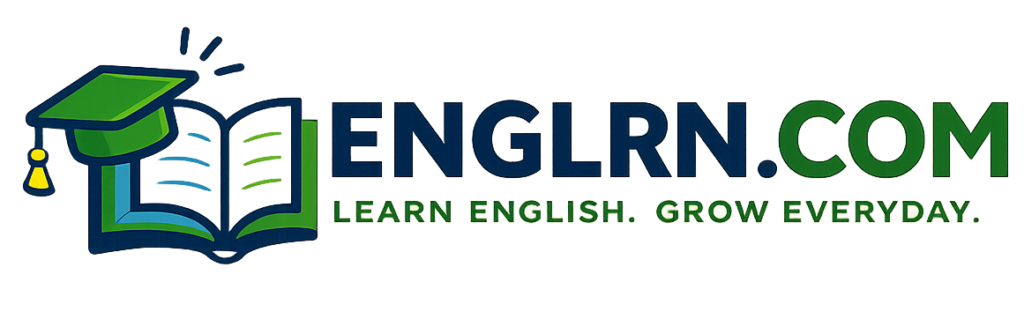 EngLrn Logo - Learn English. Grow Everyday